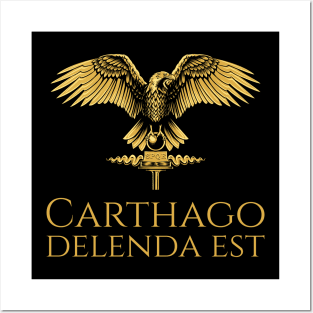 Ancient Rome - Carthago Delenda Est - Latin Quote - SPQR Posters and Art